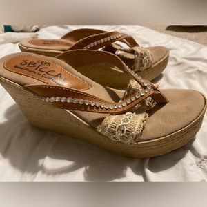 SBICCA WEDGE SANDALS SIZE 7